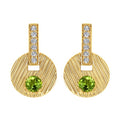14k Yellow Gold Gemstone Earrings