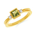 14k Yellow Gold Gemstone Ring