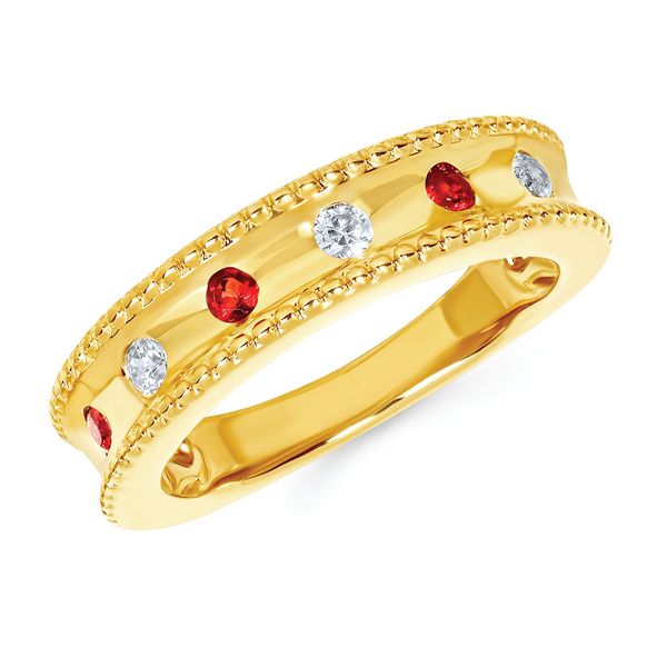 14k Yellow Gold Gemstone Ring