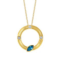 14k Yellow Gold Gemstone Pendant