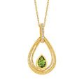 14k Yellow Gold Gemstone Pendant