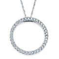 14k White Gold Diamond Pendant