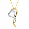 14k Yellow Gold Heart Pendant