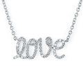 14k White Gold Diamond Pendant