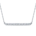 14k White Gold Diamond Pendant