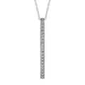 14k White Gold Diamond Pendant
