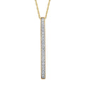 14k Yellow Gold Diamond Pendant