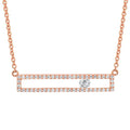 14k Rose Gold Diamond Pendant