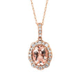 14k Rose Gold Gemstone Pendant