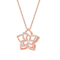 14k Rose Gold Diamond Pendant