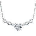 Sterling Silver Diamond Pendant