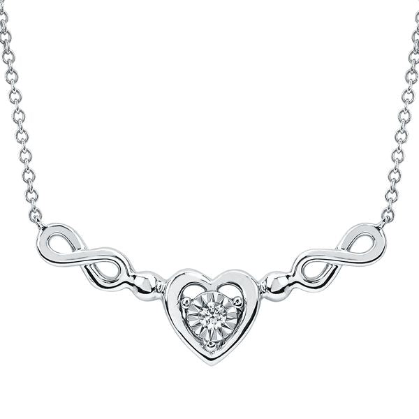 Sterling Silver Diamond Pendant
