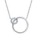 14k White Gold Diamond Pendant