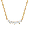 14k Yellow Gold Diamond Pendant