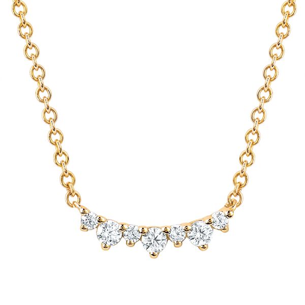 14k Yellow Gold Diamond Pendant