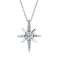 14k White Gold Diamond Pendant