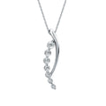 14k White Gold Diamond Pendant