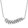14k White Gold Diamond Pendant