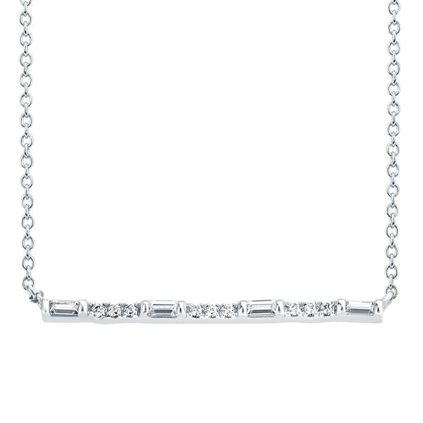 14k White Gold Diamond Pendant