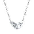 14k White Gold Diamond Pendant