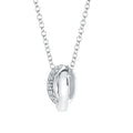 14k White Gold Diamond Pendant