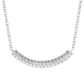 14k White Gold Diamond Pendant