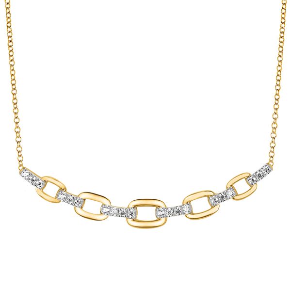 14k Yellow Gold Diamond Pendant