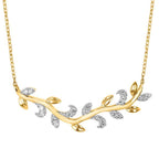 14k Yellow Gold Diamond Pendant