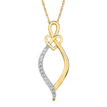 14k Yellow Gold Diamond Pendant