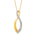 14k Yellow Gold Diamond Pendant