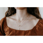 14k Yellow Gold Diamond Pendant - Image 2