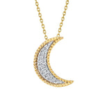 14k Yellow Gold Diamond Pendant