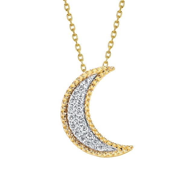 14k Yellow Gold Diamond Pendant