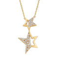 14k Yellow Gold Diamond Pendant