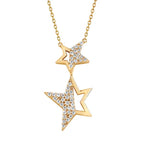 14k Yellow Gold Diamond Pendant