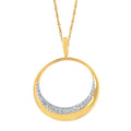 14k Yellow Gold Diamond Pendant