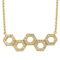14k Yellow Gold Diamond Pendant