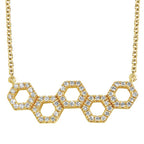14k Yellow Gold Diamond Pendant