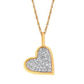 14k Yellow Gold Diamond Pendant
