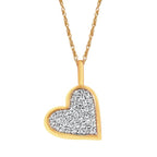14k Yellow Gold Diamond Pendant