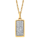 14k Yellow Gold Diamond Pendant