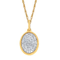 14k Yellow Gold Diamond Pendant
