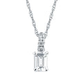 14k White Gold Diamond Pendant