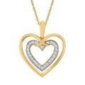 14k Yellow Gold Diamond Pendant