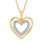 14k Yellow Gold Diamond Pendant