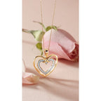 14k Yellow Gold Diamond Pendant - Image 2