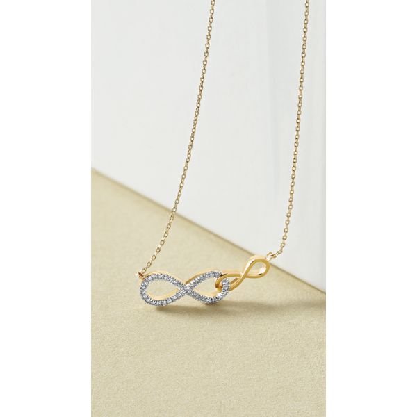 14k Yellow Gold Diamond Pendant - Image 2