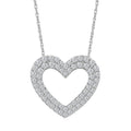 14k White Gold Diamond Pendant