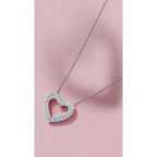 14k White Gold Diamond Pendant - Image 2