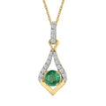 14k Yellow Gold Gemstone Pendant